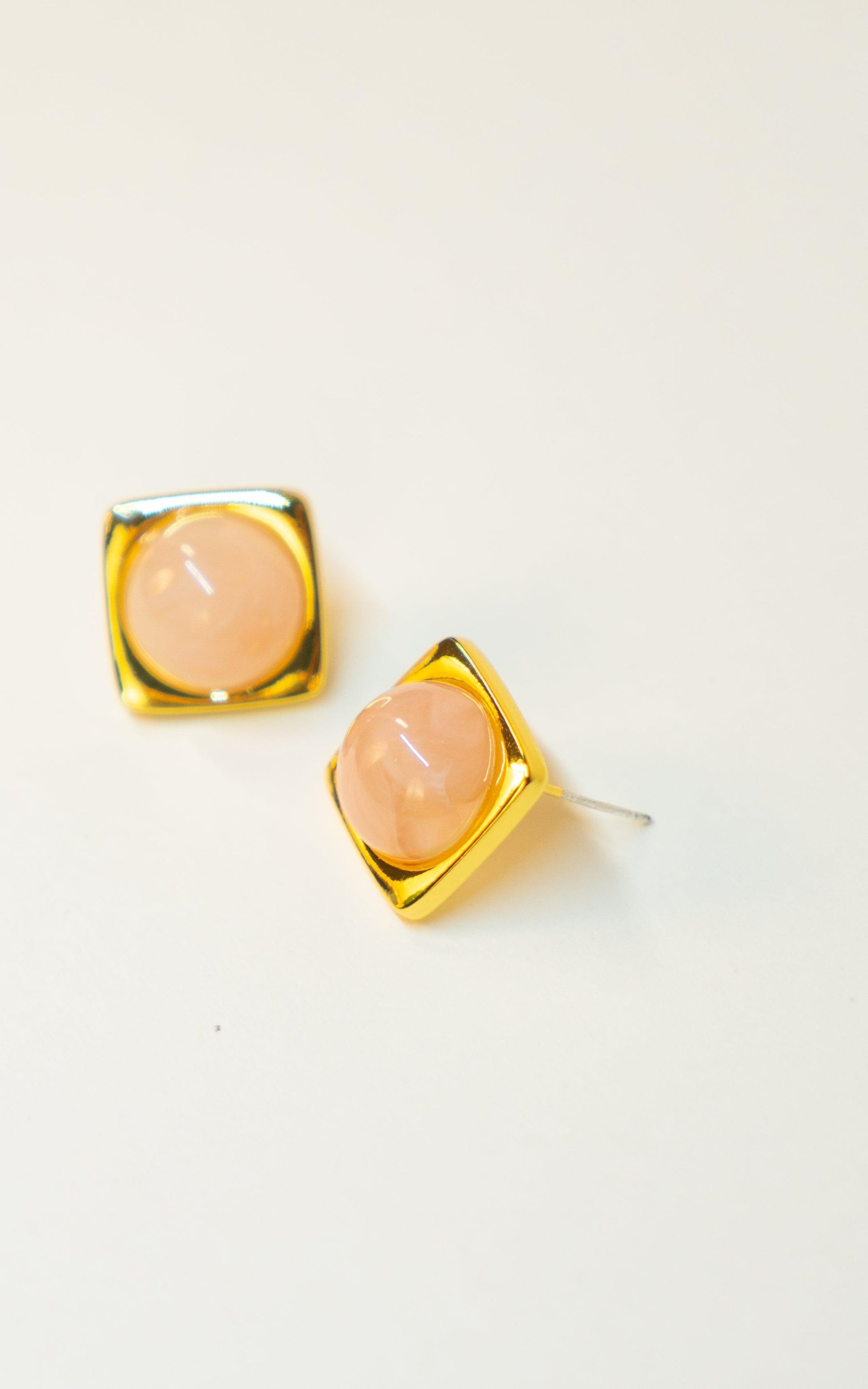 Candy Cube Stud Earrings - Elegance Ensemble