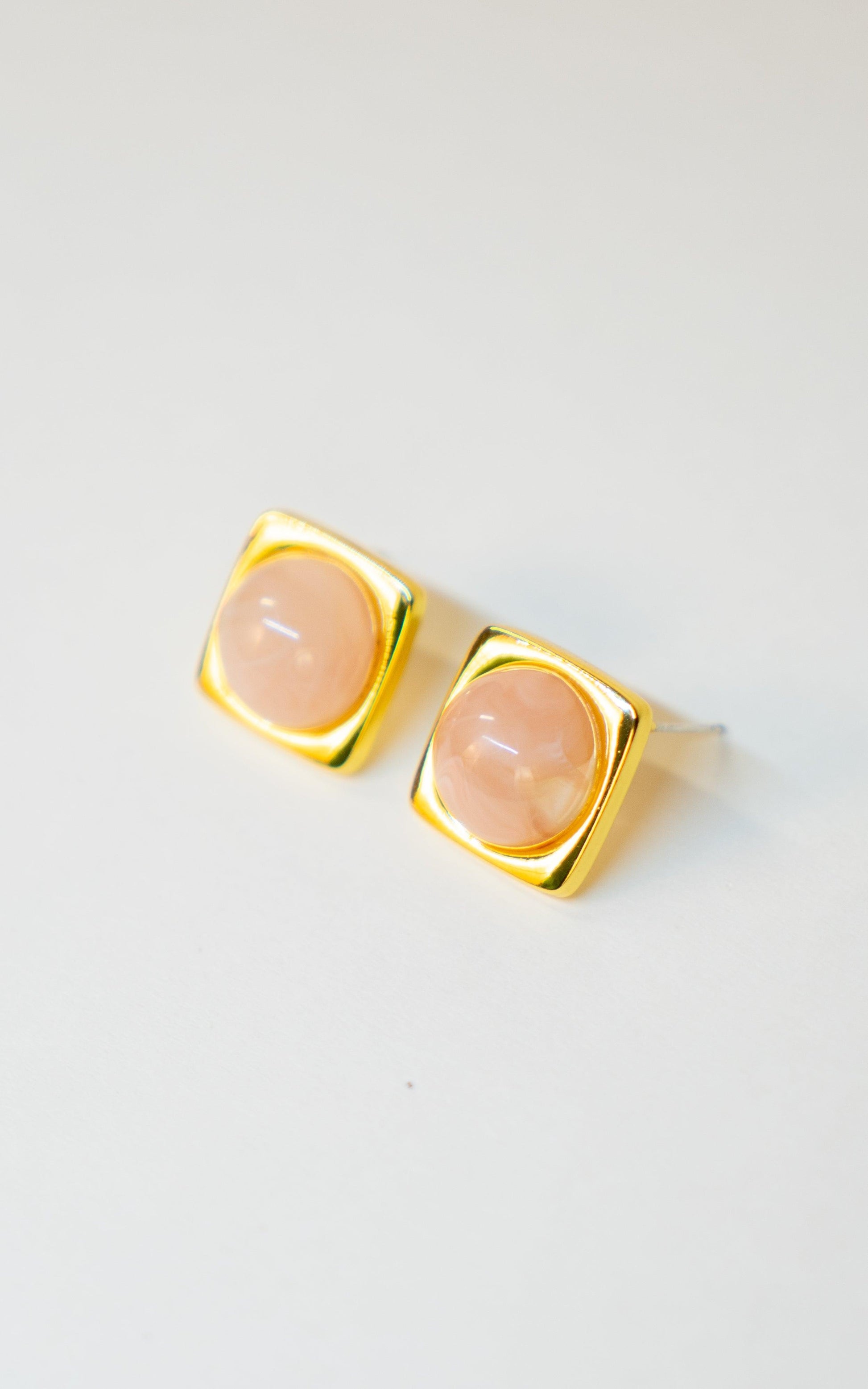 Candy Cube Stud Earrings - Elegance Ensemble