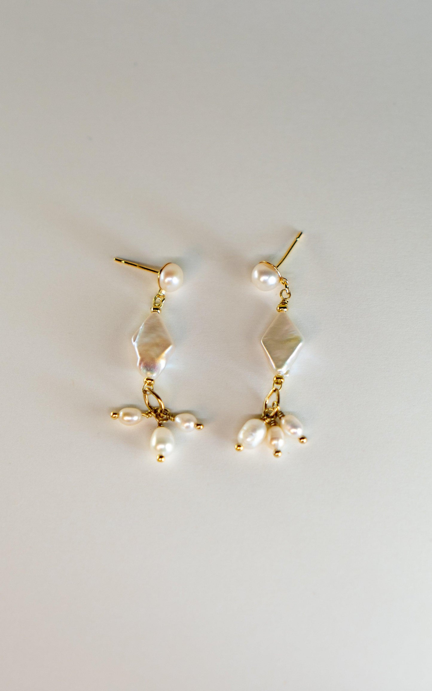 Freshwater Pearl Drop Earrings - Elegance Ensemble