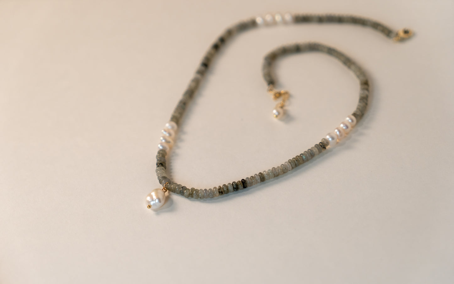 StoneBlend Pearl Nature Stone Necklace