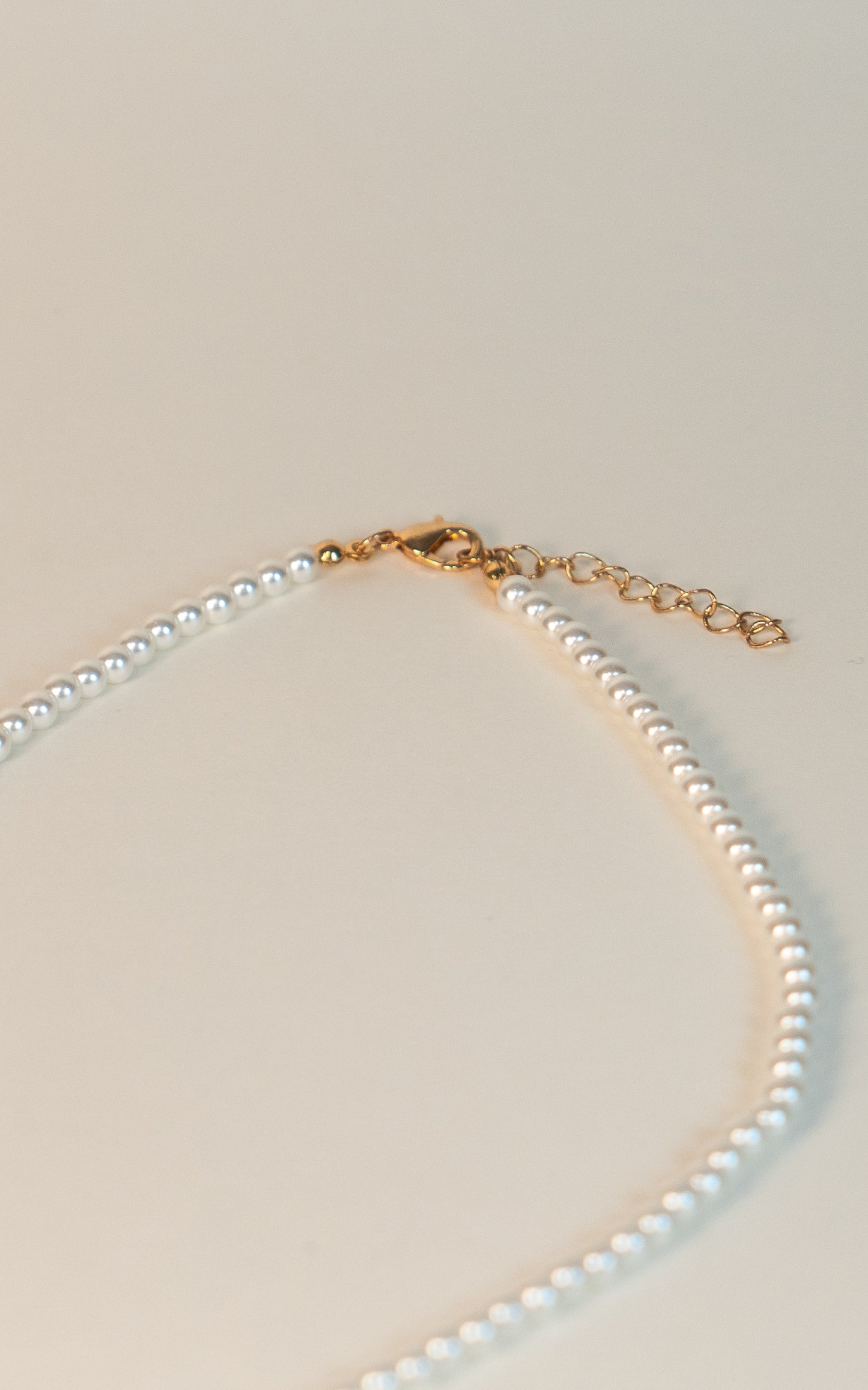 Faux Pearl Beaded Necklace Available In Two Pearl Sizes