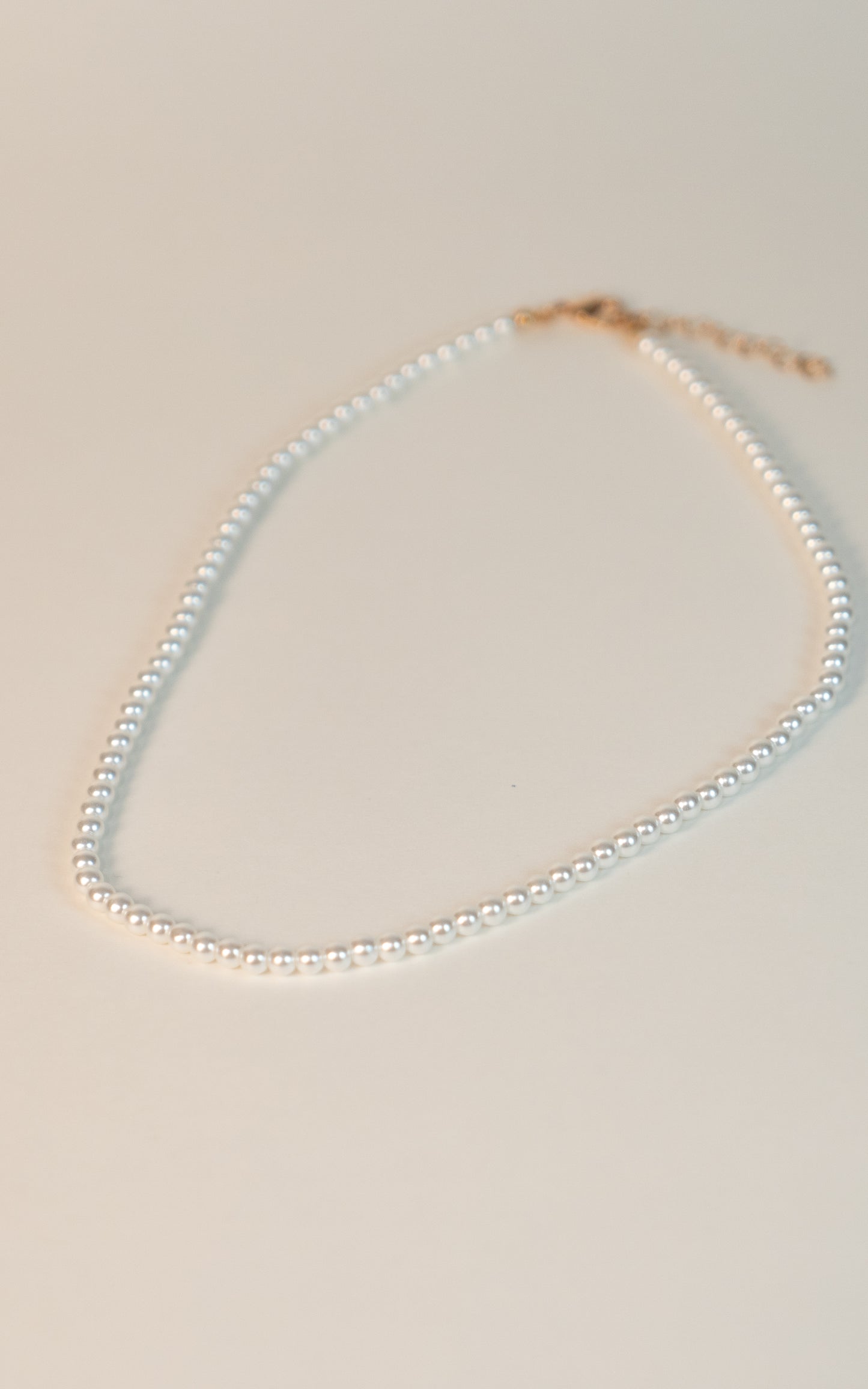 Faux Pearl Beaded Necklace Available In Two Pearl Sizes