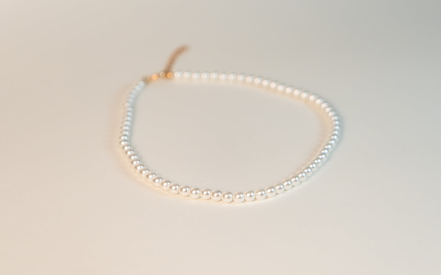 Faux Pearl Beaded Necklace Available In Two Pearl Sizes