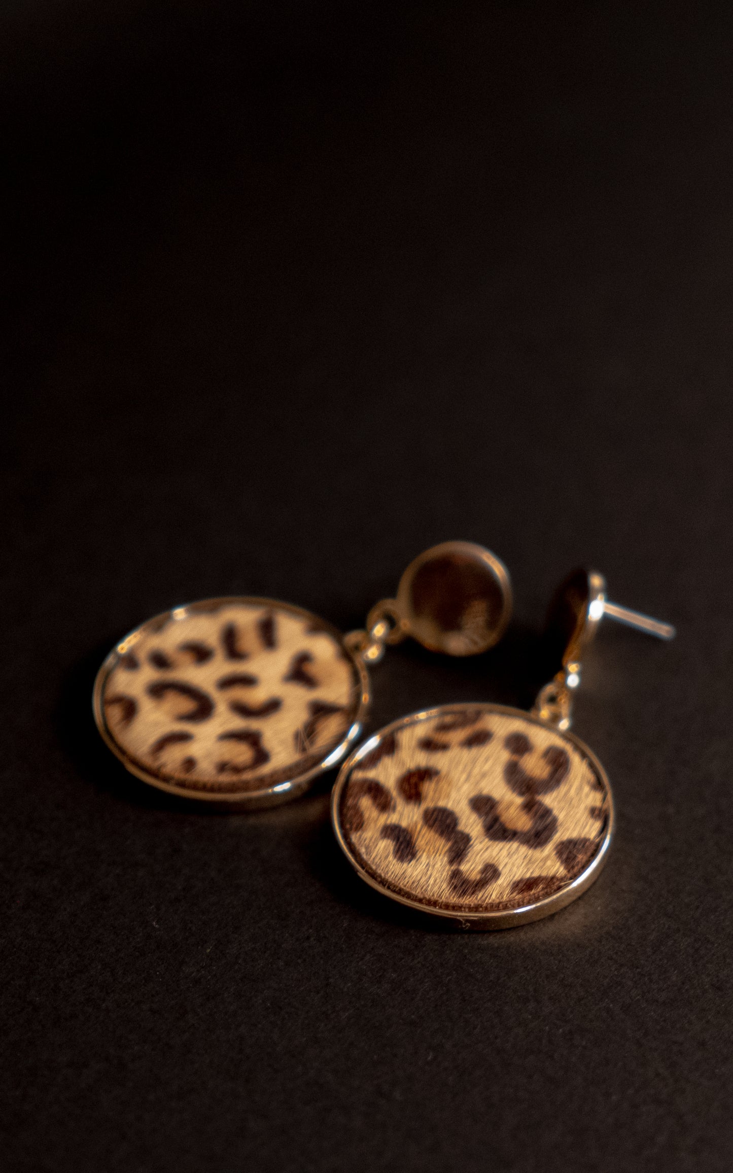 Leopard Pattern Dangle Earrings