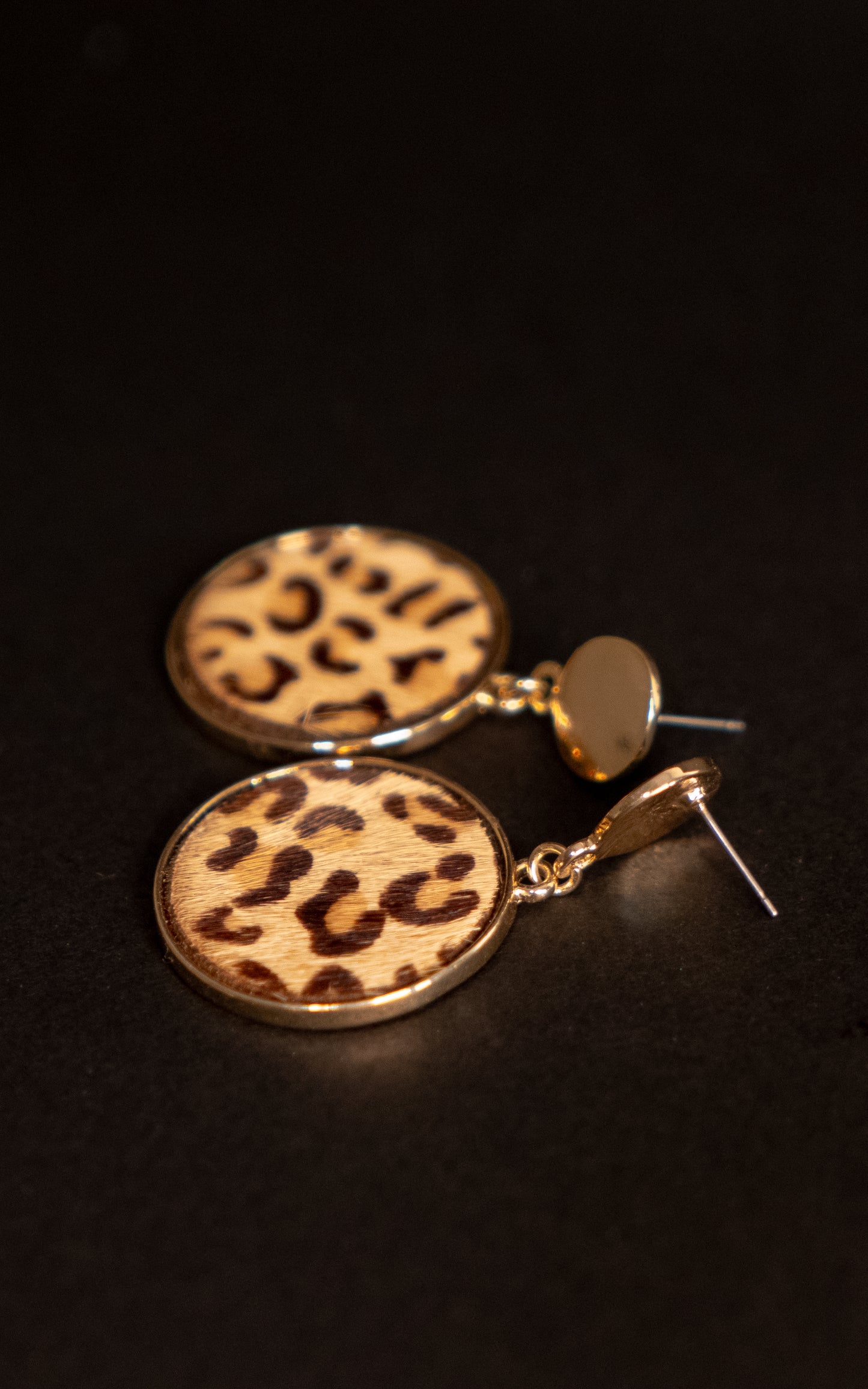 Leopard Pattern Dangle Earrings