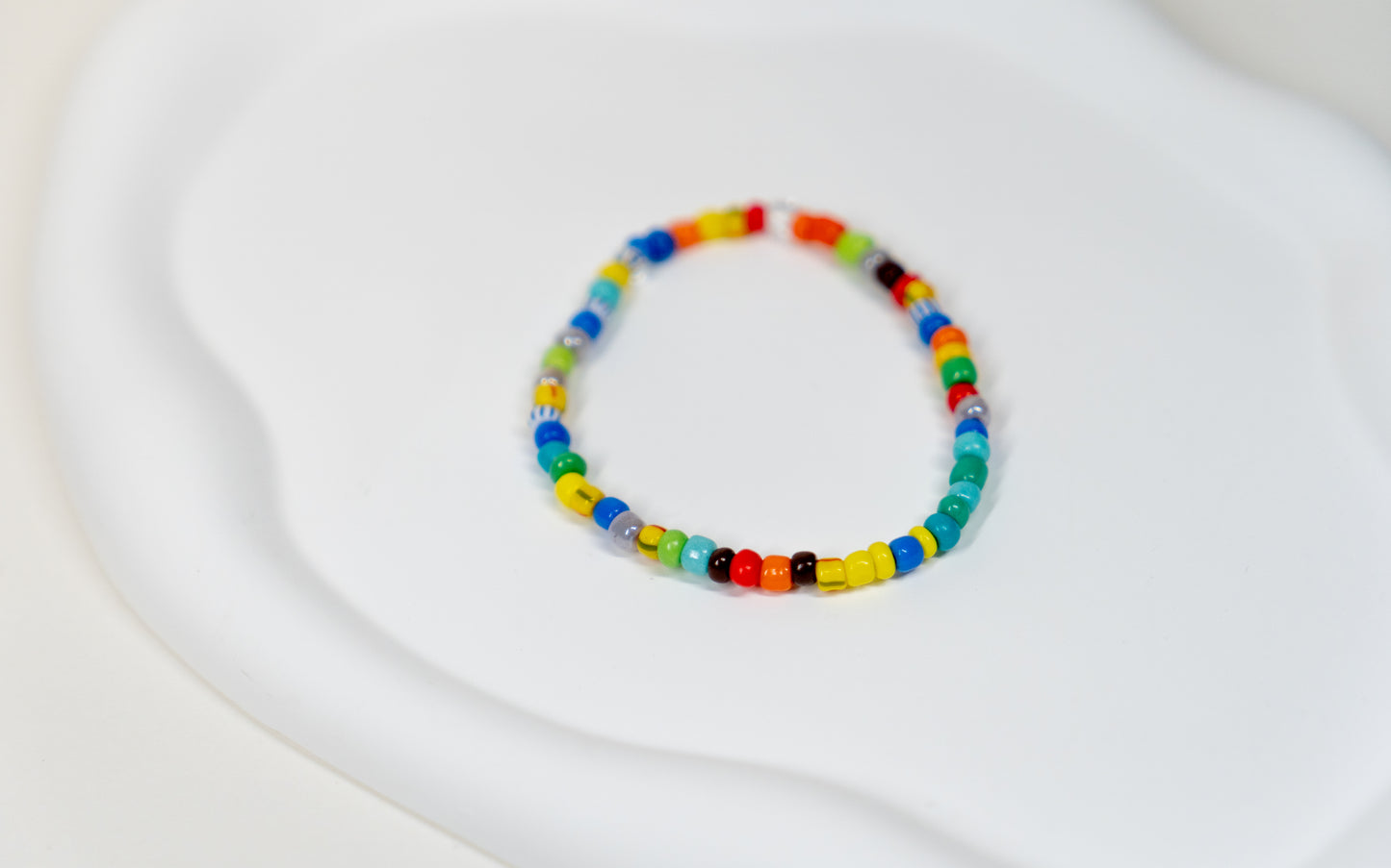 Handmade Colorful Beaded Stretch Bracelet