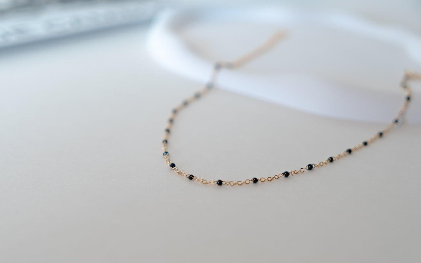 Dainty Rainbow Beaded Necklace