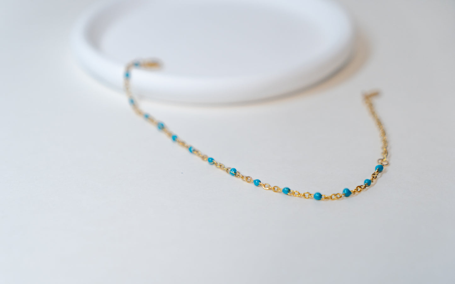 Dainty Rainbow Beaded Bracelet